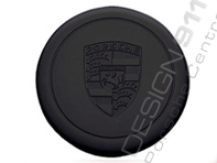 Wheel Cap "Fuchs" black/metal imbossed crest For Porsche Car